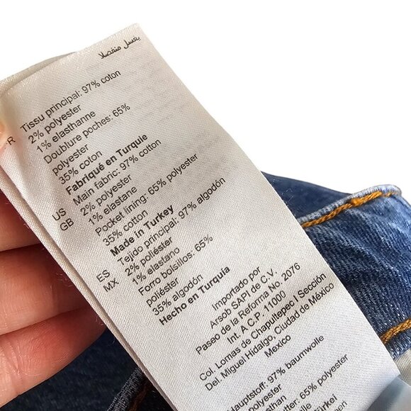 Sandro Paris Womens 5 Pocket Stretch Jeans, Blue, Denim, Mid Rise, Size 36/ US 4 - Picture 4 of 11